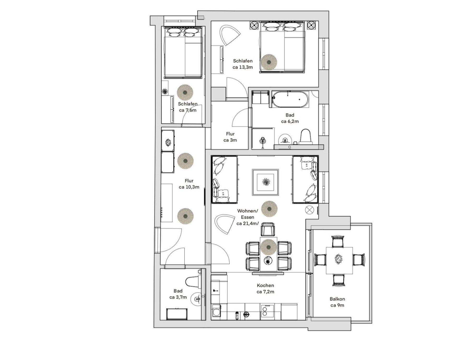 Pineapple Apartments Dresden Zwinger V - 78 Qm - 1X Free Parking Eksteriør billede